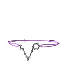 Pisces Bileklik - Swarovski 925 ayar siyah rodyum kaplama gümüş bileklik #jsry6i