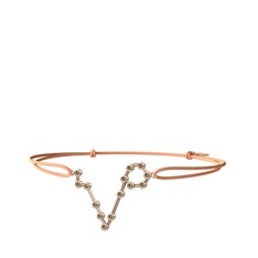 Pisces Bileklik - Peridot 18 ayar rose altın bileklik #l90aop