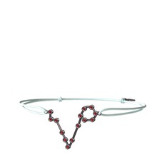 Pisces Bileklik - Garnet 925 ayar siyah rodyum kaplama gümüş bileklik #lw8cr0