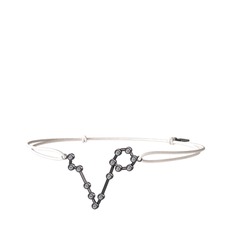 Pisces Bileklik - Swarovski 925 ayar siyah rodyum kaplama gümüş bileklik #mexpyr