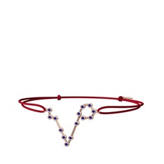 Lab safir 14 ayar rose altın bileklik