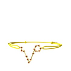 Pisces Bileklik - Garnet 14 ayar altın bileklik #q3u6ss