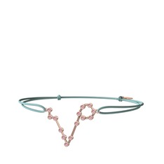 Pisces Bileklik - Pembe kuvars 14 ayar rose altın bileklik #rf0g54