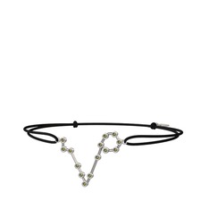 Pisces Bileklik - Peridot 14 ayar beyaz altın bileklik #scc614