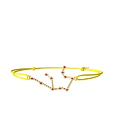 Aquarius Bileklik - Rodolit garnet 18 ayar altın bileklik #105hgox