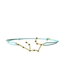 Aquarius Bileklik - Siyah zirkon 18 ayar altın bileklik #10bw36y