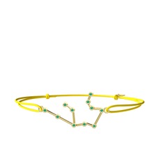 Aquarius Bileklik - Kök zümrüt 18 ayar altın bileklik #122h271