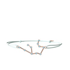 Aquarius Bileklik - Akuamarin 8 ayar rose altın bileklik #12e8rr0