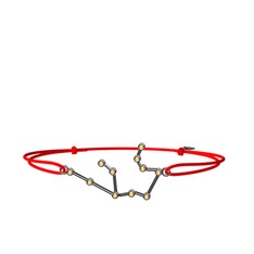 Aquarius Bileklik - Sitrin 925 ayar siyah rodyum kaplama gümüş bileklik #13ng6yf