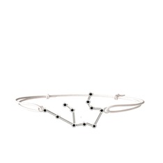 Aquarius Bileklik - Siyah zirkon 925 ayar gümüş bileklik #14pc7y5