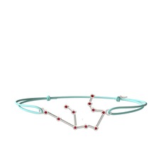 Aquarius Bileklik - Garnet 18 ayar beyaz altın bileklik #15vn4pk