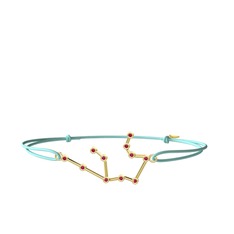 Aquarius Bileklik - Rodolit garnet 14 ayar altın bileklik #16l2qiv