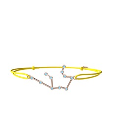 Akuamarin 8 ayar rose altın bileklik