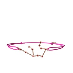 Aquarius Bileklik - Garnet 14 ayar rose altın bileklik #189gtyw
