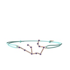 Lab safir 18 ayar rose altın bileklik