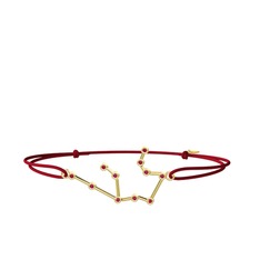 Rodolit garnet 14 ayar altın bileklik