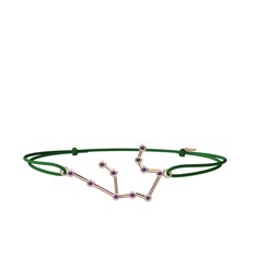 Aquarius Bileklik - Ametist 8 ayar rose altın bileklik #1bz6ojx