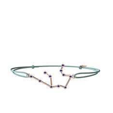 Aquarius Bileklik - Lab safir 18 ayar rose altın bileklik #1c0cqmg