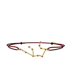 Garnet 14 ayar altın bileklik