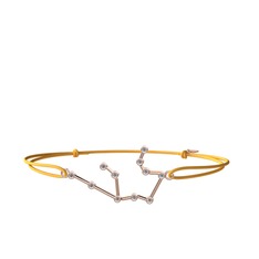 Aquarius Bileklik - Pırlanta 14 ayar rose altın bileklik (0.165 karat) #1gn9d5x