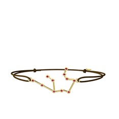 Aquarius Bileklik - Rodolit garnet 18 ayar altın bileklik #1hmy8md