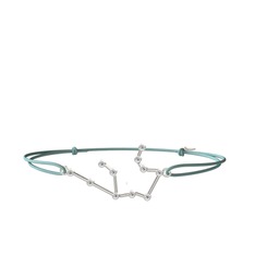 Aquarius Bileklik - Beyaz zirkon 8 ayar beyaz altın bileklik #1i87k7i