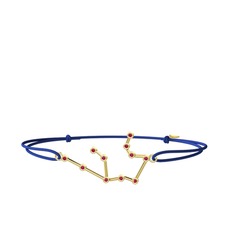 Aquarius Bileklik - Rodolit garnet 18 ayar altın bileklik #1jf652d