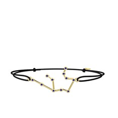 Aquarius Bileklik - Lab safir 8 ayar altın bileklik #1jhnjcv