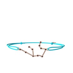 Aquarius Bileklik - Kök yakut 8 ayar rose altın bileklik #1joql87