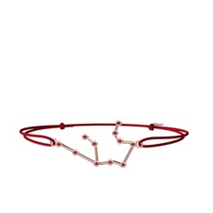 Aquarius Bileklik - Rodolit garnet 8 ayar rose altın bileklik #1ncvpcf