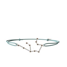 Aquarius Bileklik - Dumanlı kuvars 8 ayar beyaz altın bileklik #1o43x0u