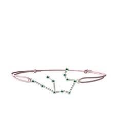 Aquarius Bileklik - Yeşil kuvars 8 ayar beyaz altın bileklik #1qy74jq