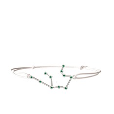 Aquarius Bileklik - Yeşil kuvars 8 ayar beyaz altın bileklik #1r9z5qe