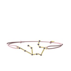 Aquarius Bileklik - Lab safir 14 ayar altın bileklik #1sgsekm