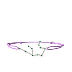 Aquarius Bileklik - Yeşil kuvars 18 ayar beyaz altın bileklik #1u0iup3