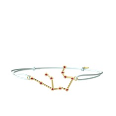 Aquarius Bileklik - Rodolit garnet 925 ayar altın kaplama gümüş bileklik #1xuuoa7