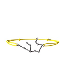 Aquarius Bileklik - Swarovski 925 ayar siyah rodyum kaplama gümüş bileklik #1xx2zxe