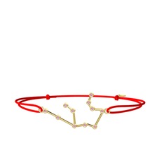 Aquarius Bileklik - Pembe kuvars 18 ayar altın bileklik #1xyt4i0