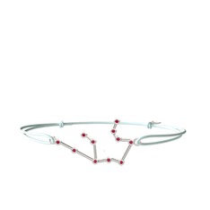 Aquarius Bileklik - Rodolit garnet 8 ayar beyaz altın bileklik #1y3rb7a