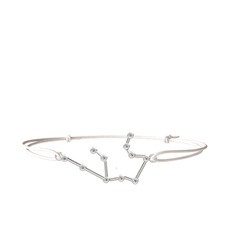 Aquarius Bileklik - Swarovski 8 ayar beyaz altın bileklik #1yleekb