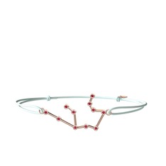 Aquarius Bileklik - Rodolit garnet 14 ayar rose altın bileklik #3k1pmq