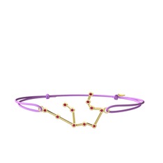 Aquarius Bileklik - Rodolit garnet 925 ayar altın kaplama gümüş bileklik #4jbnru