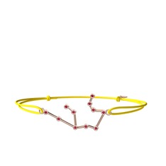 Aquarius Bileklik - Rodolit garnet 14 ayar rose altın bileklik #7kb2pn