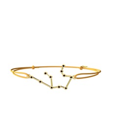 Kök yakut 925 ayar altın kaplama gümüş bileklik