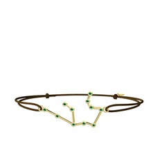 Aquarius Bileklik - Yeşil kuvars 18 ayar altın bileklik #ajbee1