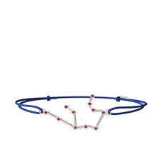 Aquarius Bileklik - Rodolit garnet 14 ayar beyaz altın bileklik #bkf5s9