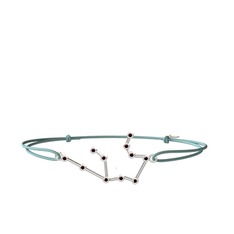 Aquarius Bileklik - Kök yakut 8 ayar beyaz altın bileklik #cwepzd