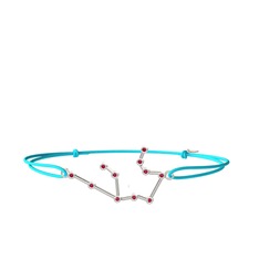Aquarius Bileklik - Rodolit garnet 18 ayar beyaz altın bileklik #laaldr
