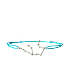 Aquarius Bileklik - Peridot 8 ayar beyaz altın bileklik #n5llh6