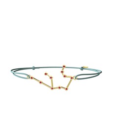 Aquarius Bileklik - Rodolit garnet 8 ayar altın bileklik #n83zfi